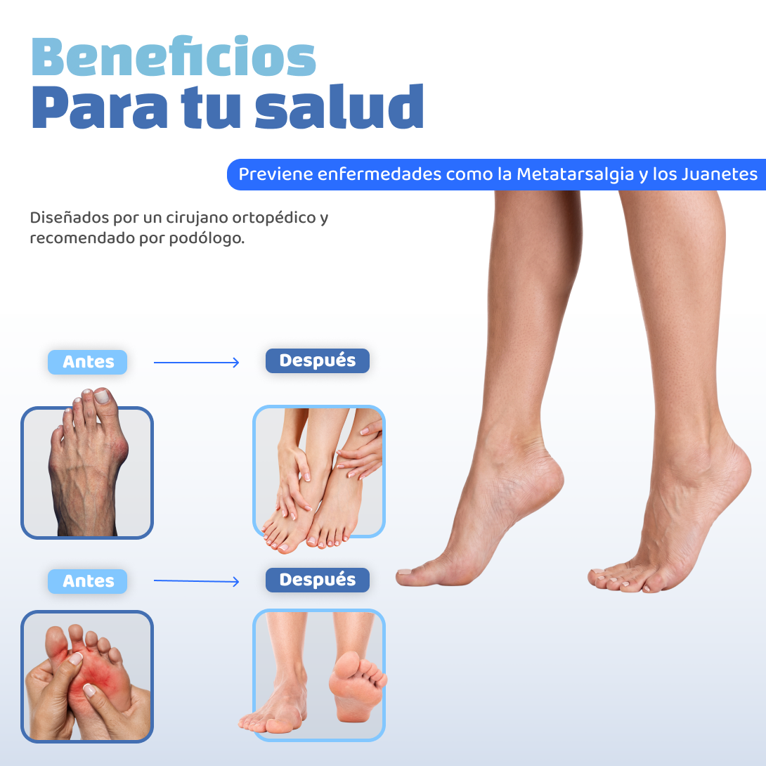 Almohadillas terapéuticas con Separador de dedos