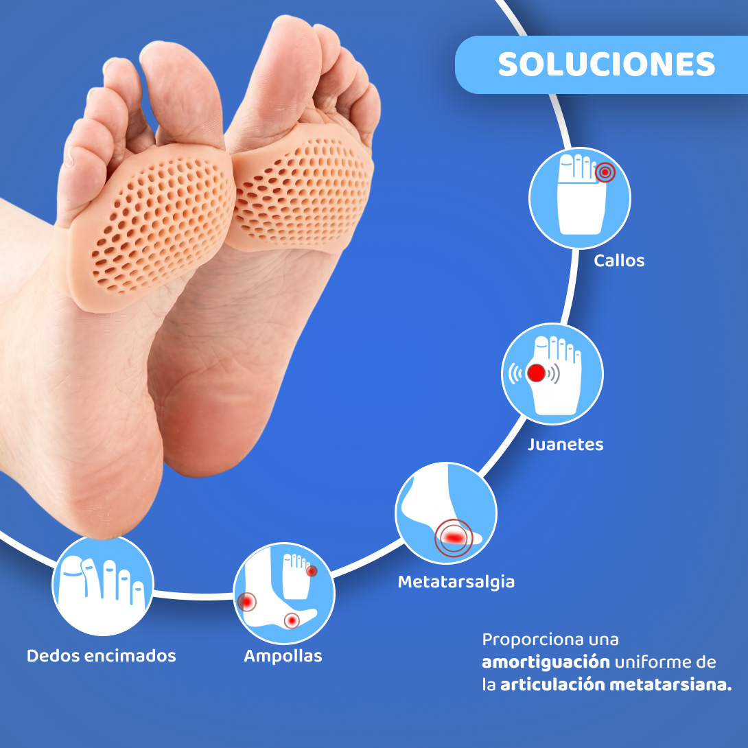 Almohadillas terapéuticas con Separador de dedos