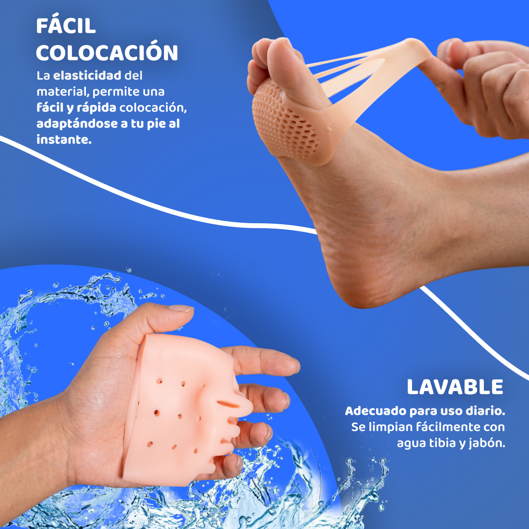 Almohadillas terapéuticas con Separador de dedos